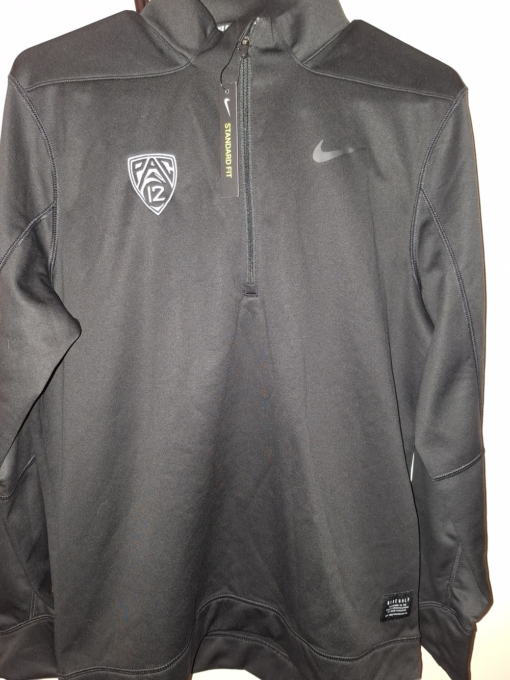 Nike Men's Black Pac-12 Quarter-Zip Performance Jacket